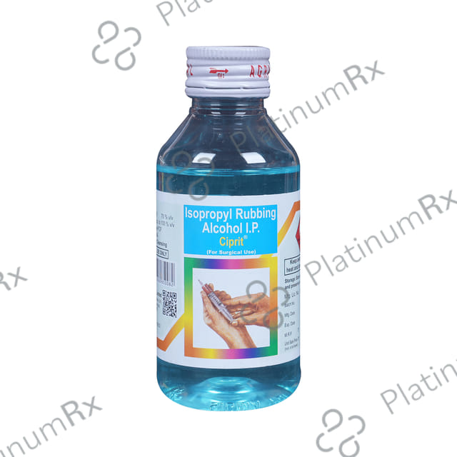 Ciprit Isopropyl Rubbing Alcohol Liquid 100ml