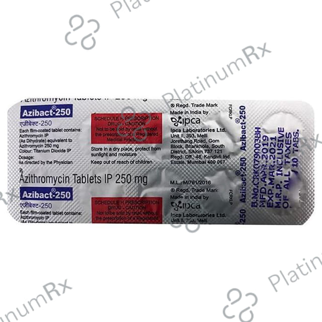 Azibact 250mg Tablet 10s