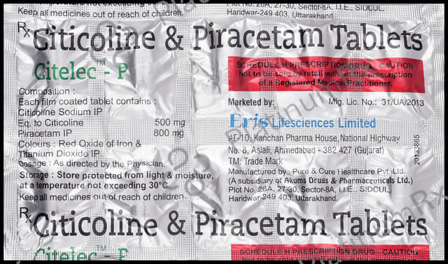 Citelec P 500/800mg Tablet 10s