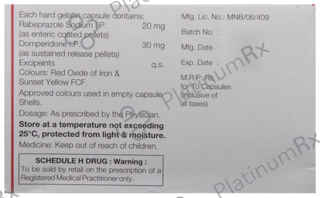 Esoga RD 30/20mg Capsule SR 10s