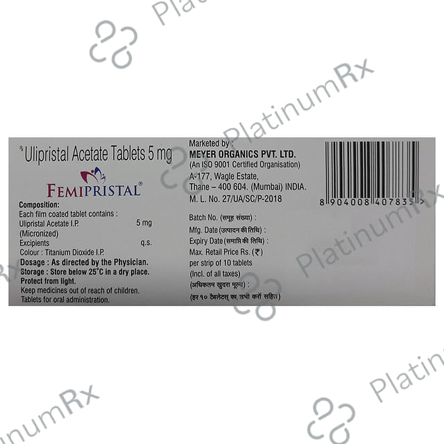 Femipristal 5mg Tablet 10s