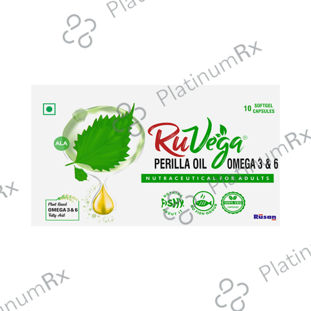 Ruvega Perilla Oil Omega 3 Soft Gel Capsules 10s