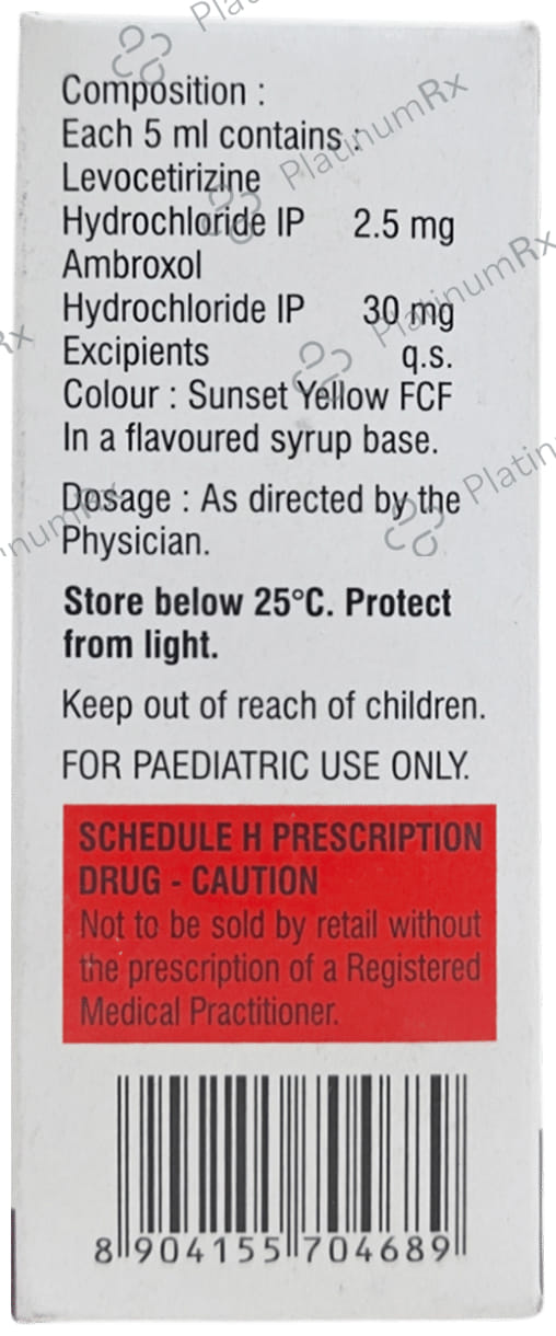 Elriz XL 30/2.5mg Syrup 30ml