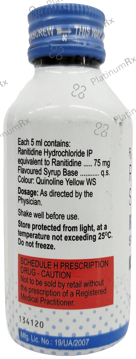 Rantac 75mg Oral Suspension 100ml