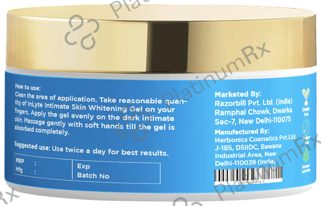 Razor Veda Inlyte Intimate Skin Whitening Gel 100 gm