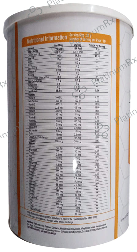 Keto Kid Vanilla Flavour Powder 200gm