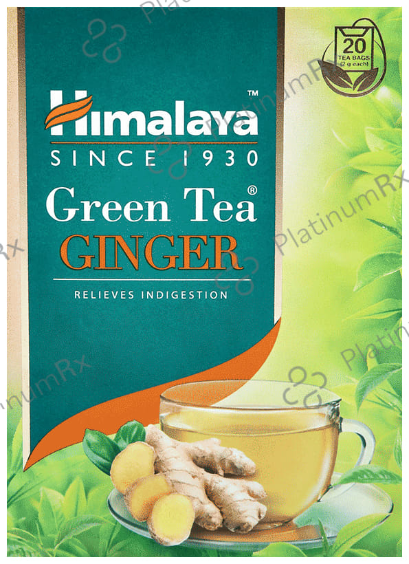 Himalaya Green Tea Sachet (2gm Each) Ginger 20 Sachets