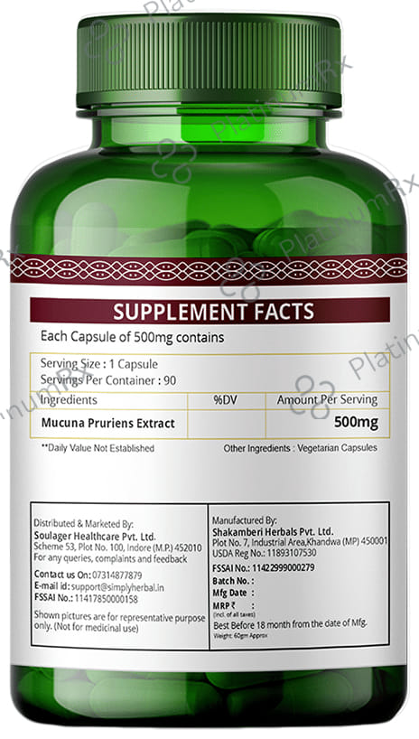 Simply Herbal Mucuna Pruriens Capsule