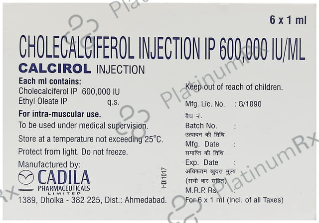 Calcirol 600000IU Injection