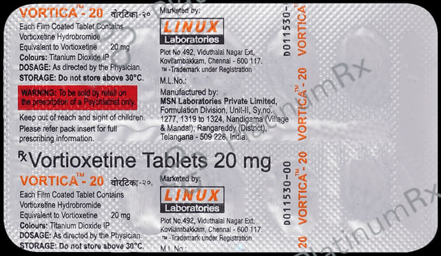 Vortica 20mg Tablet