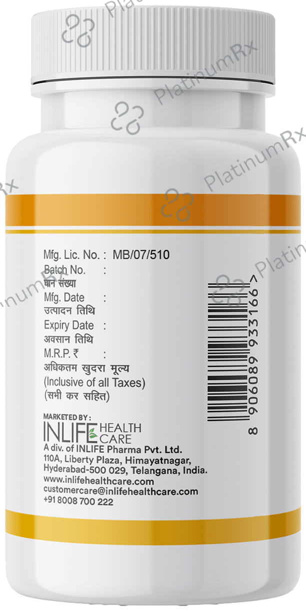 Inlife Vitamin D3 10000 IU Cholecalciferol Chewable Tablet 60s