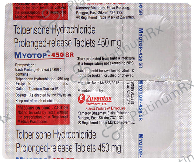 Myotop 450mg SR Tablet 6s