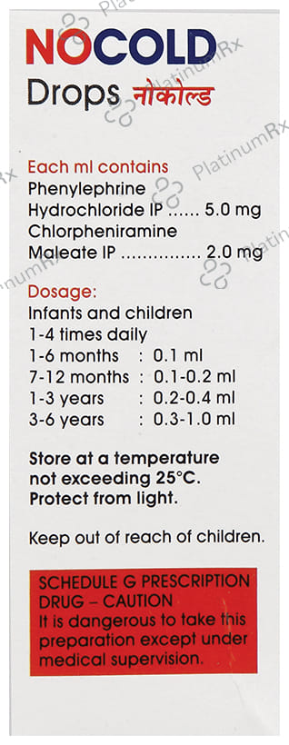 Nocold 2/5mg Drop 15ml