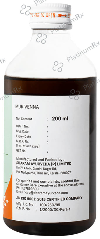 Sitaram Ayurveda Murivenna Oil 200 ml