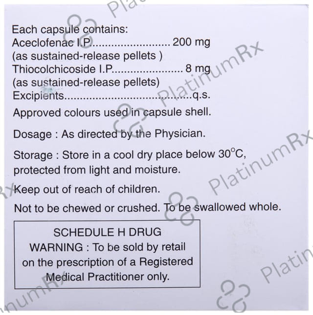 Thiox OD 8/200mg Capsule SR 5s