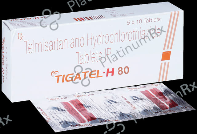 Tigatel H 80/12.5mg Tablet 10s