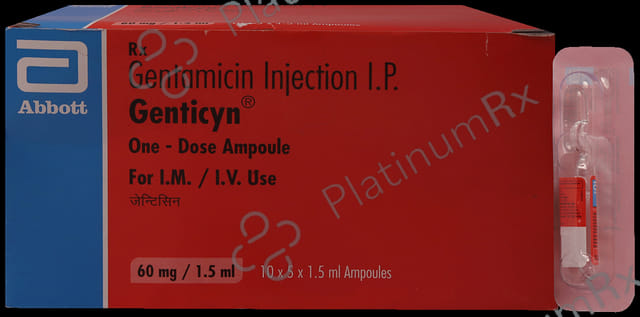 Genticyn 60mg Injection 1.5ml