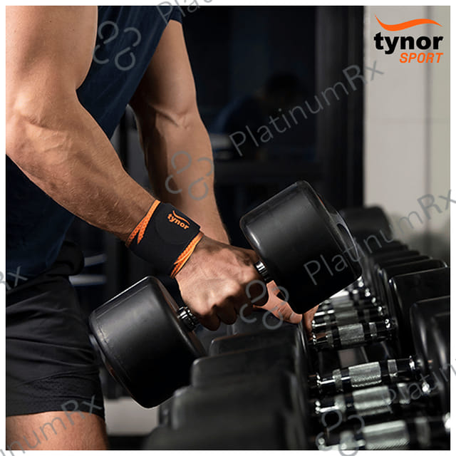 Tynor Wrist Support Neoprene Universal Orange & Black 2s
