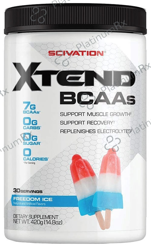 Scivation Xtend BCAA Powder with Electrolytes- For Muscle Growth & Recovery - Flavour Freedom Ice