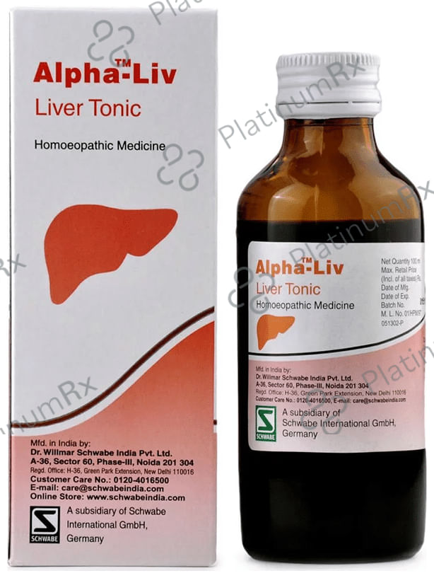 Dr Willmar Schwabe India Alpha-Liv Liver Tonic 100 ml