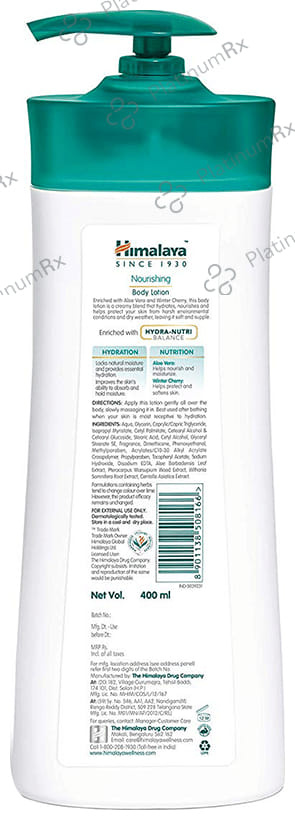 Himalaya Nourishing Body Lotion Hydra Nutri 400ml