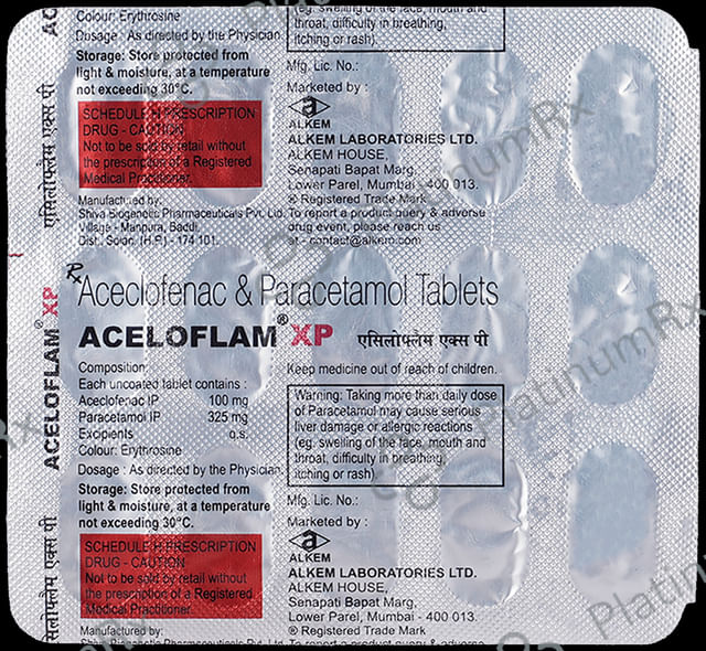 Aceloflam XP 100/325mg Tablet 15s