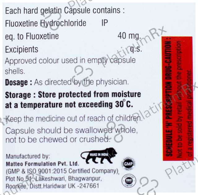 Floxistar 40mg Capsule 10s