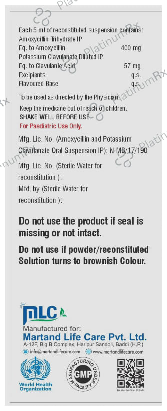 Moxymart-CV 457 Dry Syrup