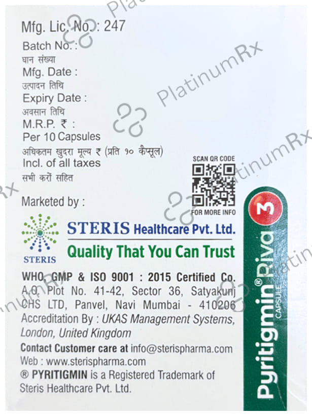 Pyritigmin Riva 3mg Capsule 10s