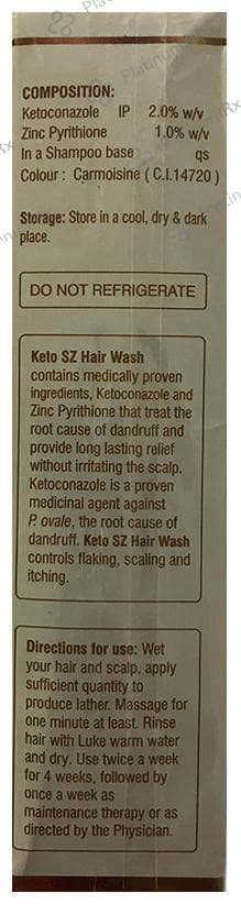 Keto SZ 2/1% Hair Wash 120ml