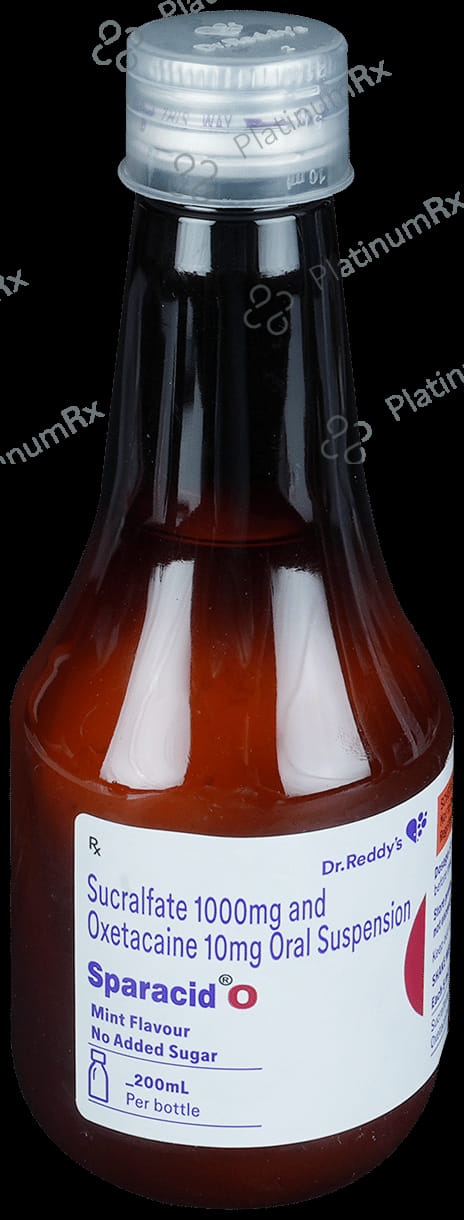 Sparacid O Mint Oral Suspension 200ml