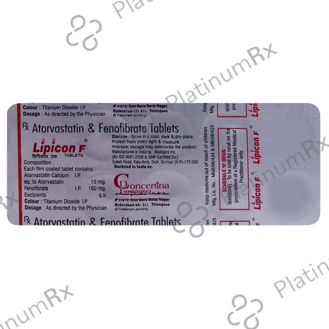 Lipicon F 10mg/160mg Tablet
