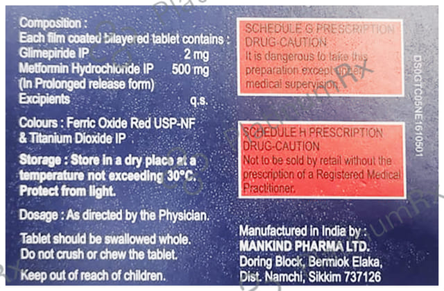 Glimestar M 2/500mg Tablet 15s