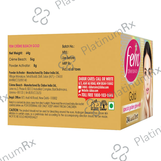 Fem Creme Bleach Gold Cream 65gm