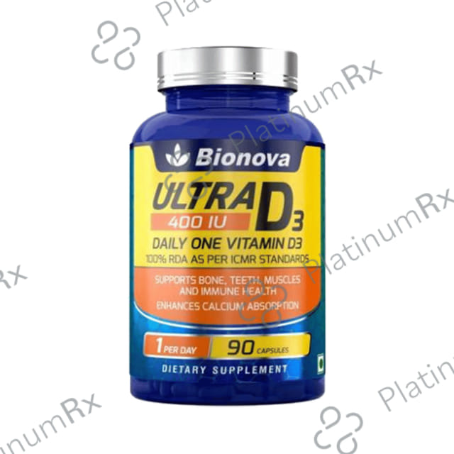 Bionova Ultra D3 400IU Capsule