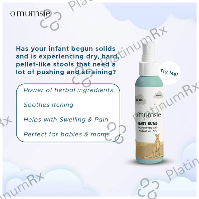 O'mumsie Baby Bums Hemorrhoid and Fissure Oil Gel