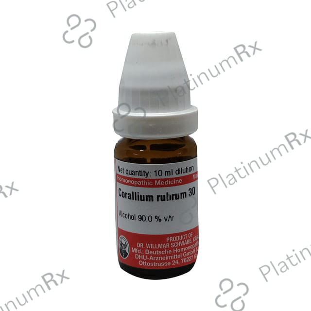 Dr Willmar Schwabe Germany Corallium Rubrum Dilution 30