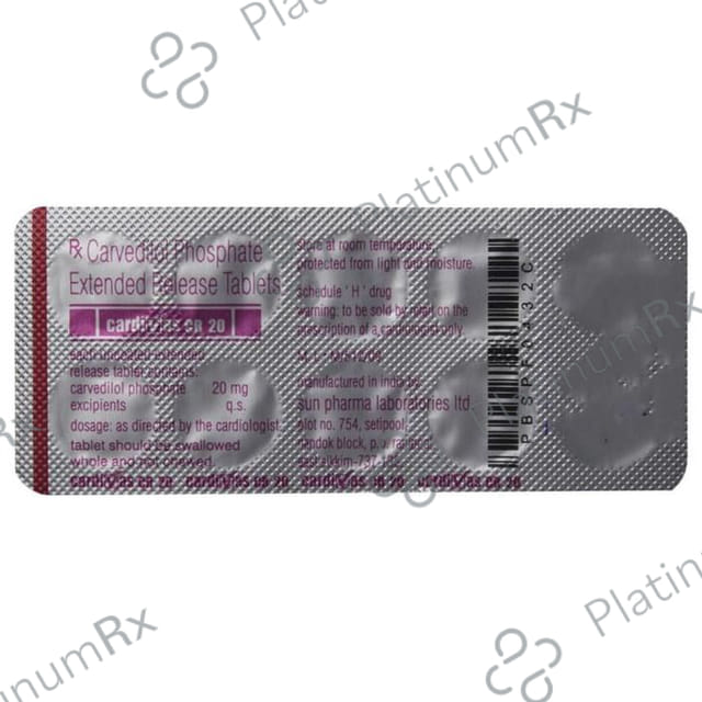 Cardivas CR 20mg Tablet 10s