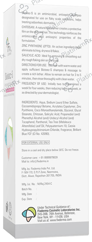 Fixderma Bioteez-S Anti-Dandruff Shampoo