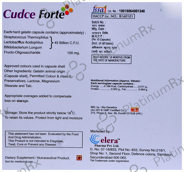Cudce Forte Capsule 10s