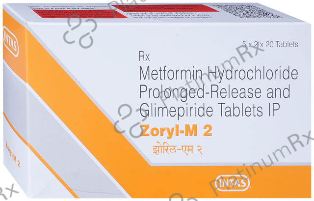 Zoryl M 2/500mg Tablet PR 20s