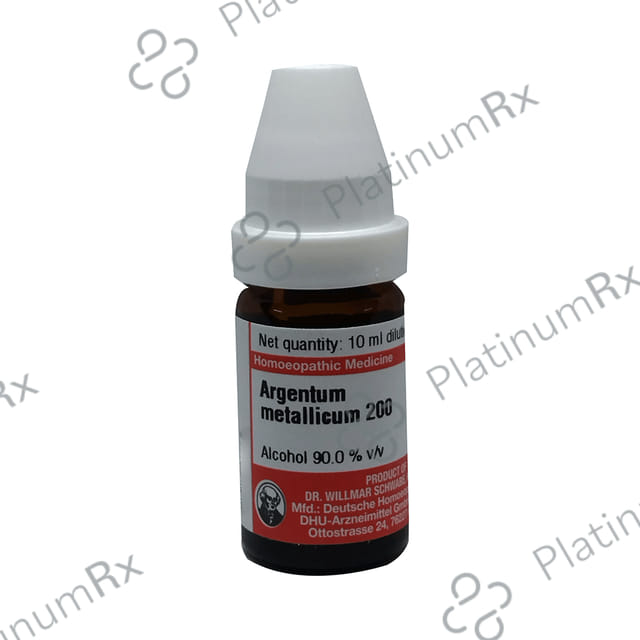 Dr Willmar Schwabe Germany Argentum Metallicum Dilution 200