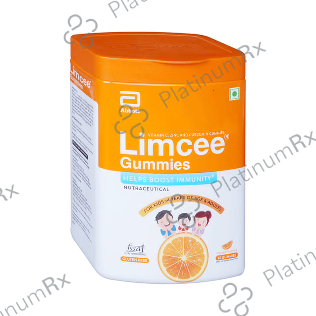 Limcee Gummies Gluten Free Orange