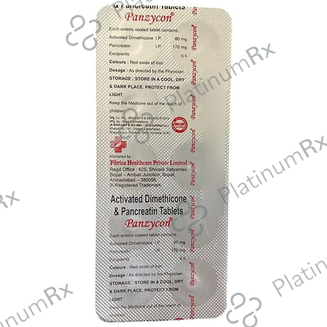 Panzycon 170/80mg Tablet 10s