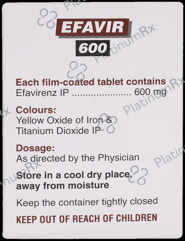 Efavir 600mg Tablet 30s