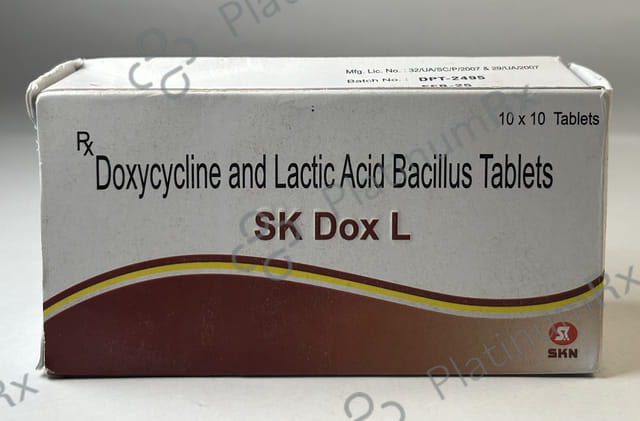 SK Dox L 100mg/100M Tablet 10s