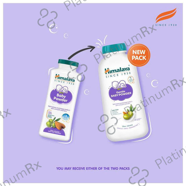 Himalaya Baby Powder Keeps Babys Skin Soft & Dry Paraben Free 100gm