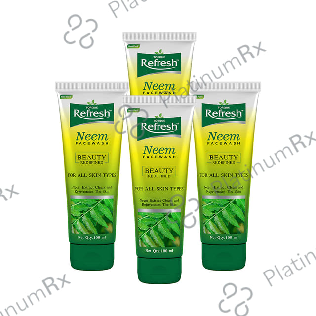 Refresh Neem Face Wash (100ml Each) 4 Tubes