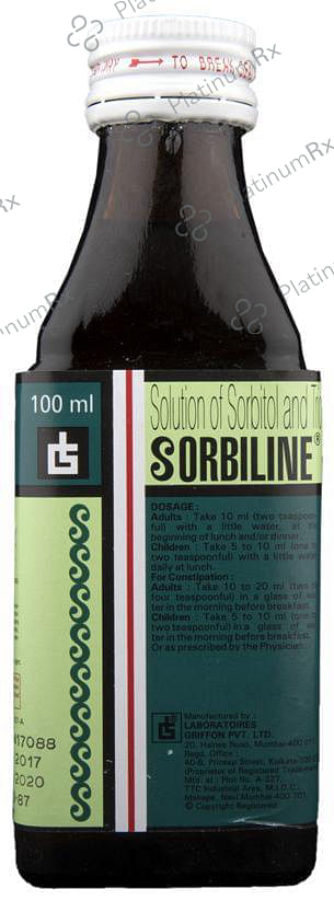 Sorbiline 0.55/7.15gm Syrup 100ml