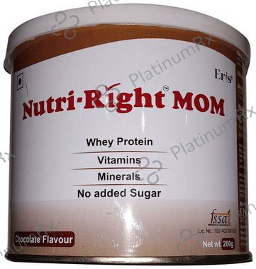 Nutri Right Mom with Whey Protein, Vitamins & Minerals Flavour Powder Chocolate